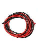 12 AWG Silicon Wire (1 meter black - 1 meter red)