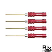 RJX Hex Screw driver Tools Kit 1.5mm / 2.0mm / 2.5mm / 3.0mm for RC Models Car Boat Airplane