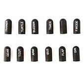 12pcs Labeled Silicon Switch Cover Set