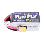 Tattu FunFly 1550mAh 100C 14.8V 4S1P lipo battery pack with XT60 Plug for Practice