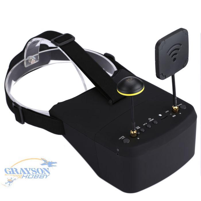 EACHINE EV800D FPV Goggles with DVR 5.8G 40CH 5 Inch 800x480 Diversity Video Headset Build in Battery 