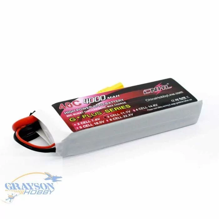 CNHL 4000mAh 11.1V 3S 40C Lipo Battery with XT90 Plug
