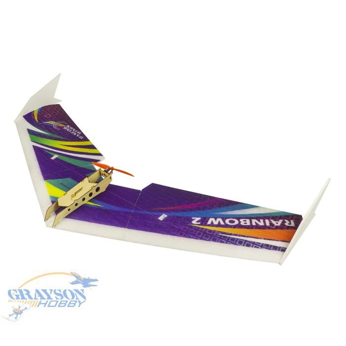 E06 1000mm Rainbow RC Flying Wing Model Aircraft 