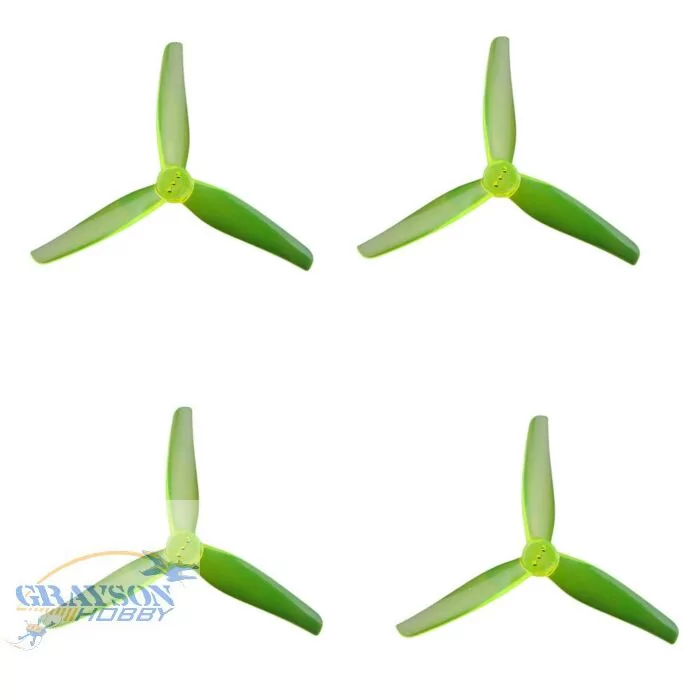 HQProp T3.5X2.5X3 - 3 Blade FPV Drone Prop (4 Pack) - Yellow