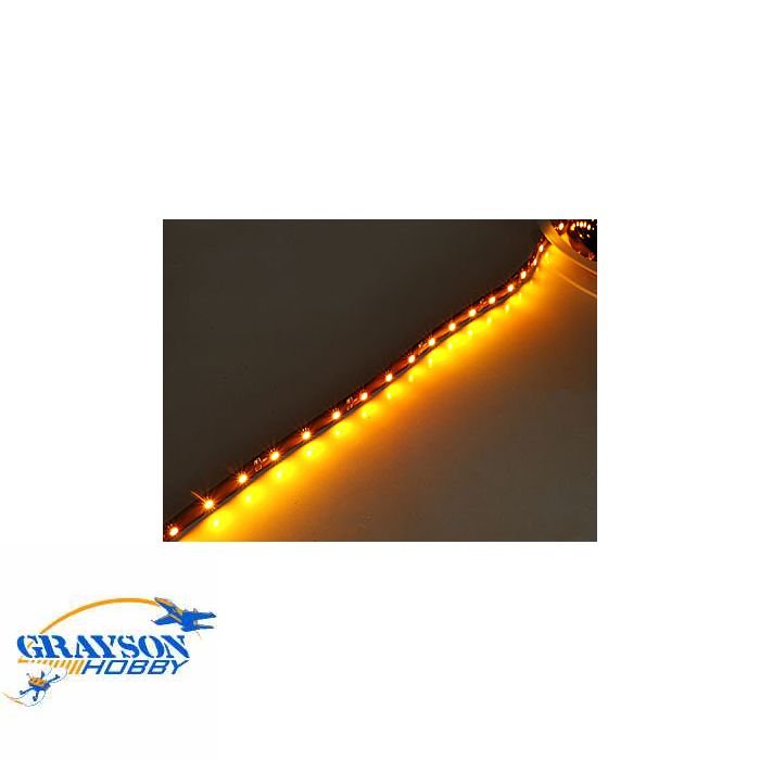 High Density LED Flexible Strip - 1 Meter Amber