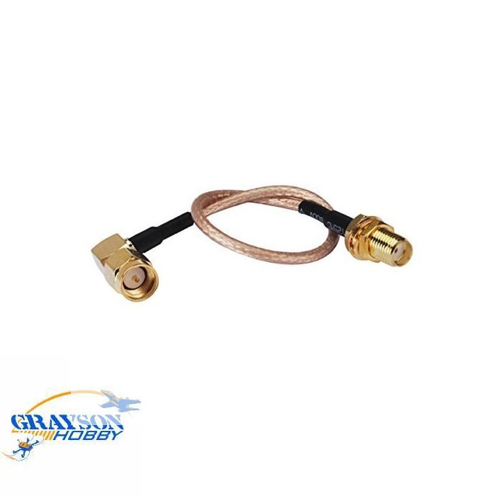 RP-SMA Male to 90 Degree RP-SMA Female Cable Extension FPV Cable
