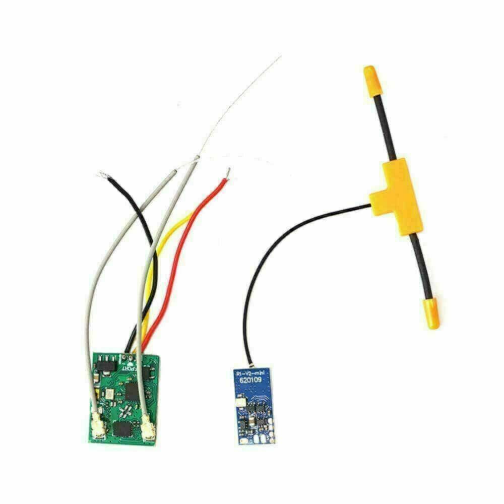 JumperRC R1 V2 Mini 2.4GHz 16CH Over 2KM D16 SBUS Full Range RC Receiver Compatible T-Lite T18 T16 T12 T8SG Radio Transmitter for RC Drone