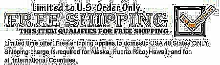  Free Shipping to lower 48 US States